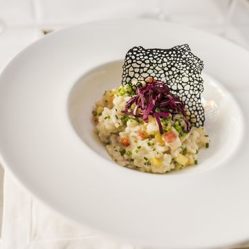 Gourmetgericht im Restaurant Funggashof in Südtirol Gourmetgericht im Restaurant Funggashof in Südtirol