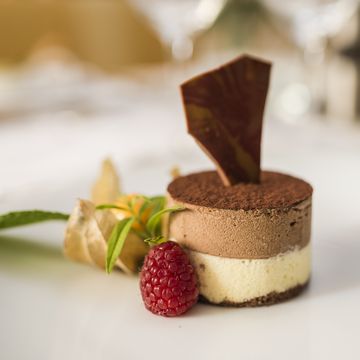 Gourmetgericht im Restaurant Funggashof in Südtirol